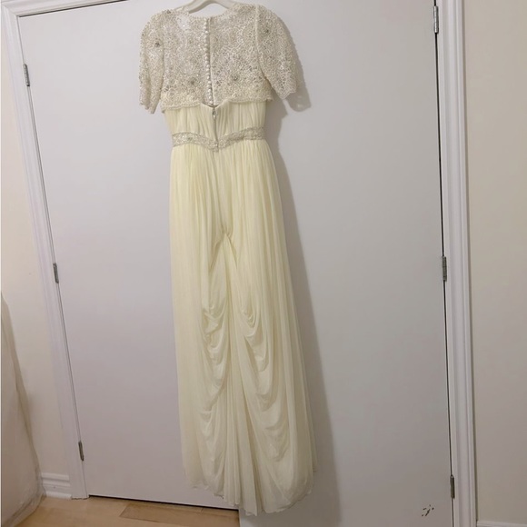 Wedding dress with Pearl embellished Jacket - Picture 3 of 3